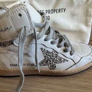 Golden Goose- Silver Glitter Star * New never worno
